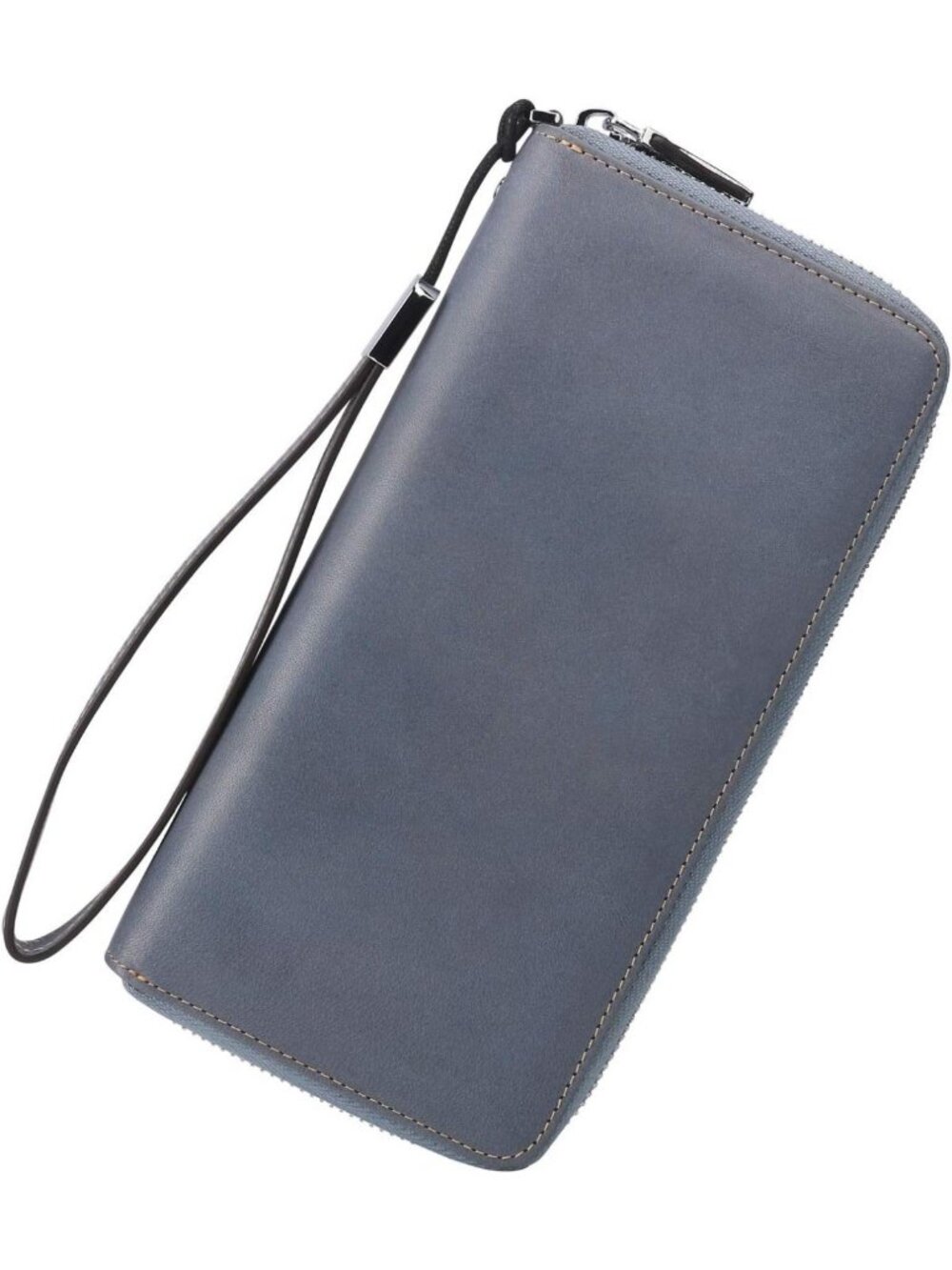 Compact RFID Blocking Leather Wallet for Women - Bifold Purse with ID Windows
